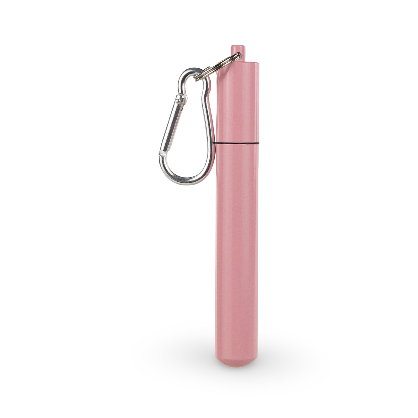 Collapsable Metal Straw Keychain w/ Cleaner