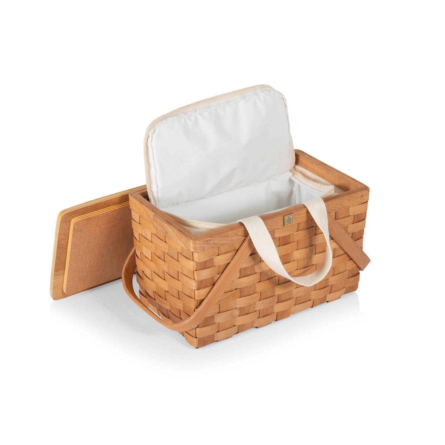 Poppy Personal Picnic Basket, (Beige)