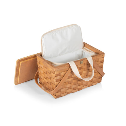 Poppy Personal Picnic Basket, (Beige)