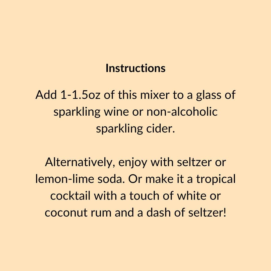 Mimosa Mixer w/ Tangerine & Mango for Cocktails and Mocktails, 16 fl oz