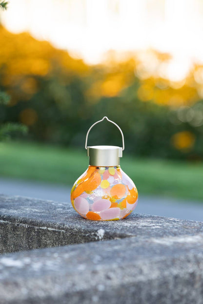 'Mai Tai' Tea Lantern - Glass Outdoor Solar Lantern