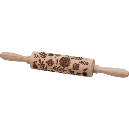 Floral Embossed Rolling Pin