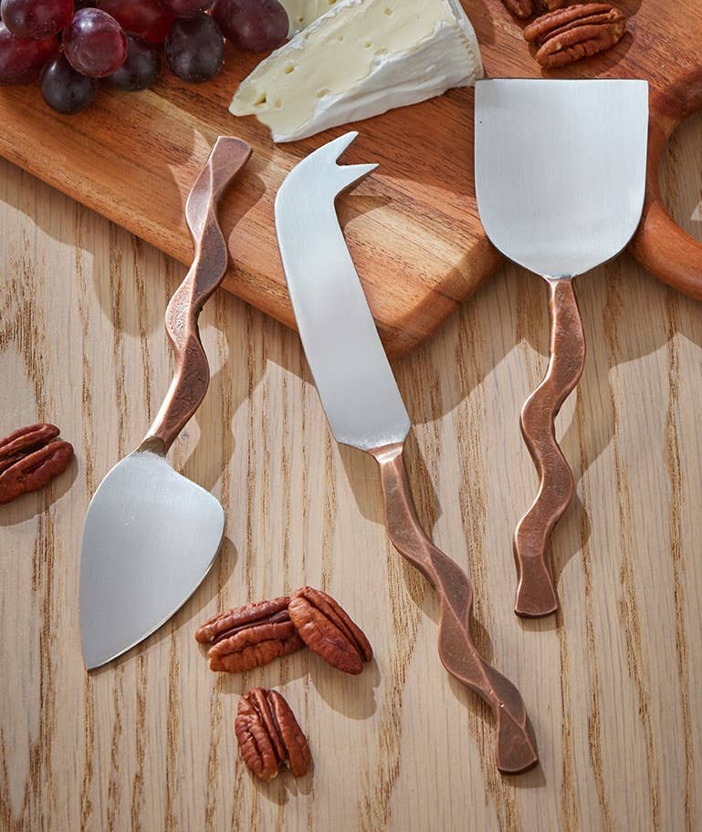 Evie Everyday Copper Cheese Utensils
