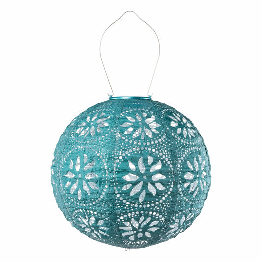 Stella Boho Globe Solar Lantern - Mineral Green