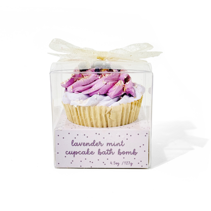 Lavender Mint Cupcake Bath Bomb