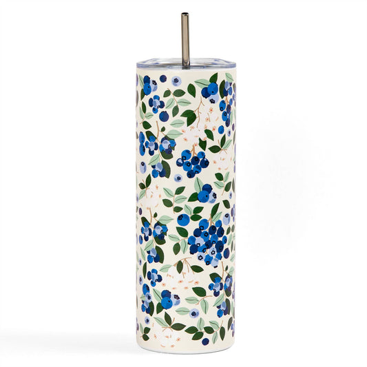 Blueberry Field 20oz Stainless Steel Skinny Tumbler