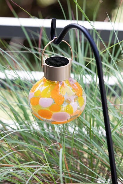 'Mai Tai' Tea Lantern - Glass Outdoor Solar Lantern