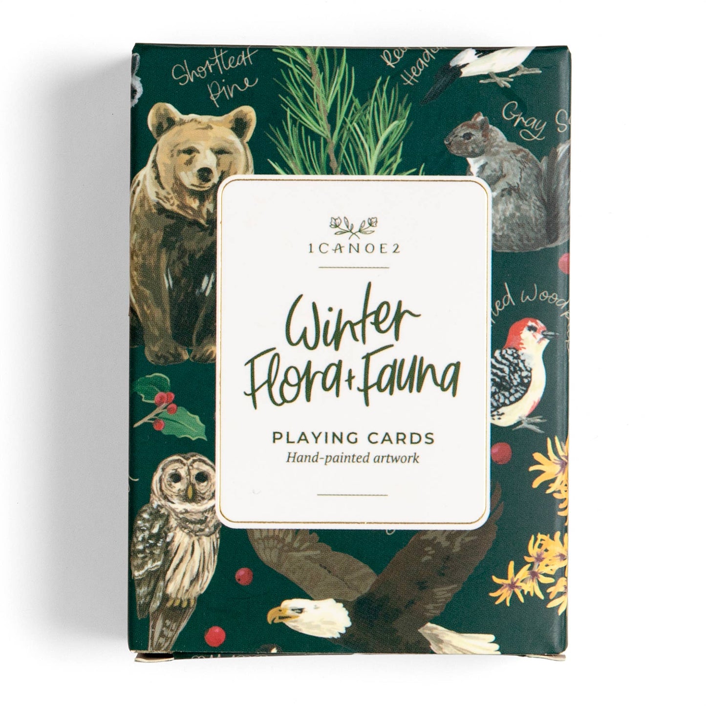 Winter Flora & Fauna Deck of Playing Card