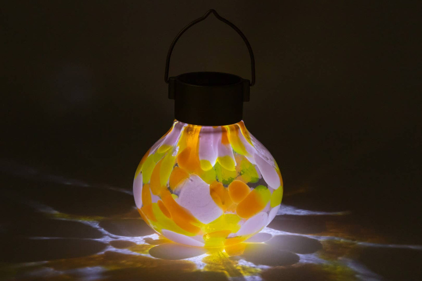 'Mai Tai' Tea Lantern - Glass Outdoor Solar Lantern