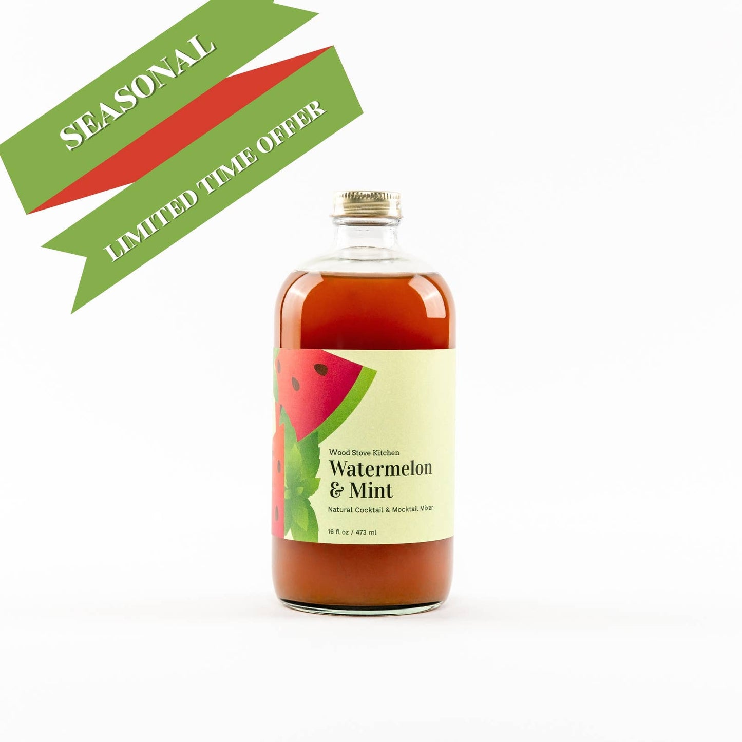 Watermelon & Mint Cocktail Mixer & Mocktail Mixer, 16 fl oz
