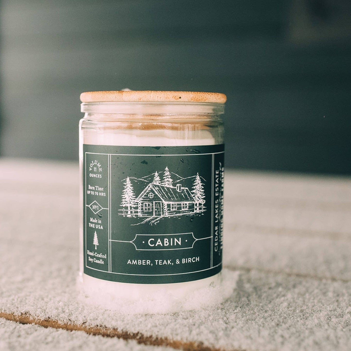 Soy Candle, Cabin, Woody Scent