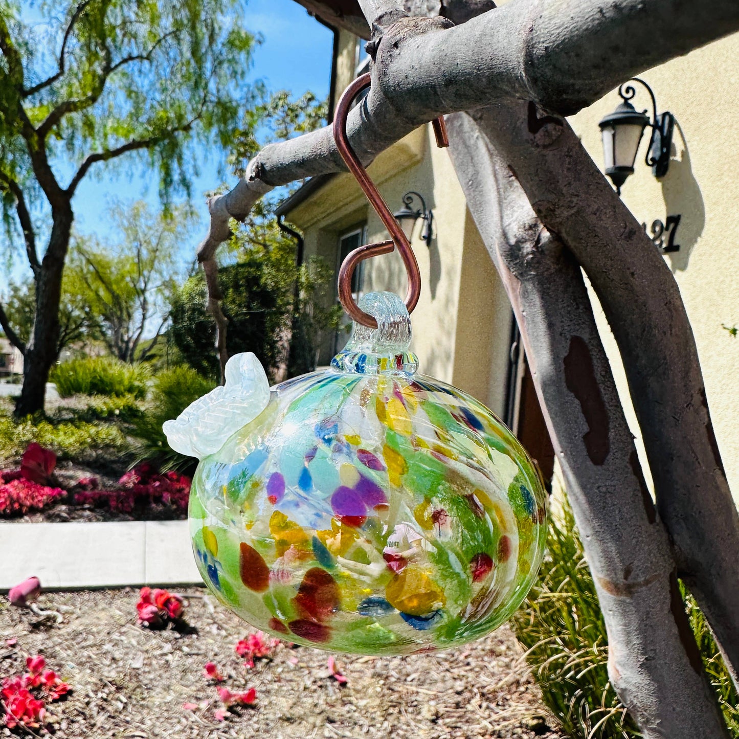 Hummingbird Feeder - Handblown