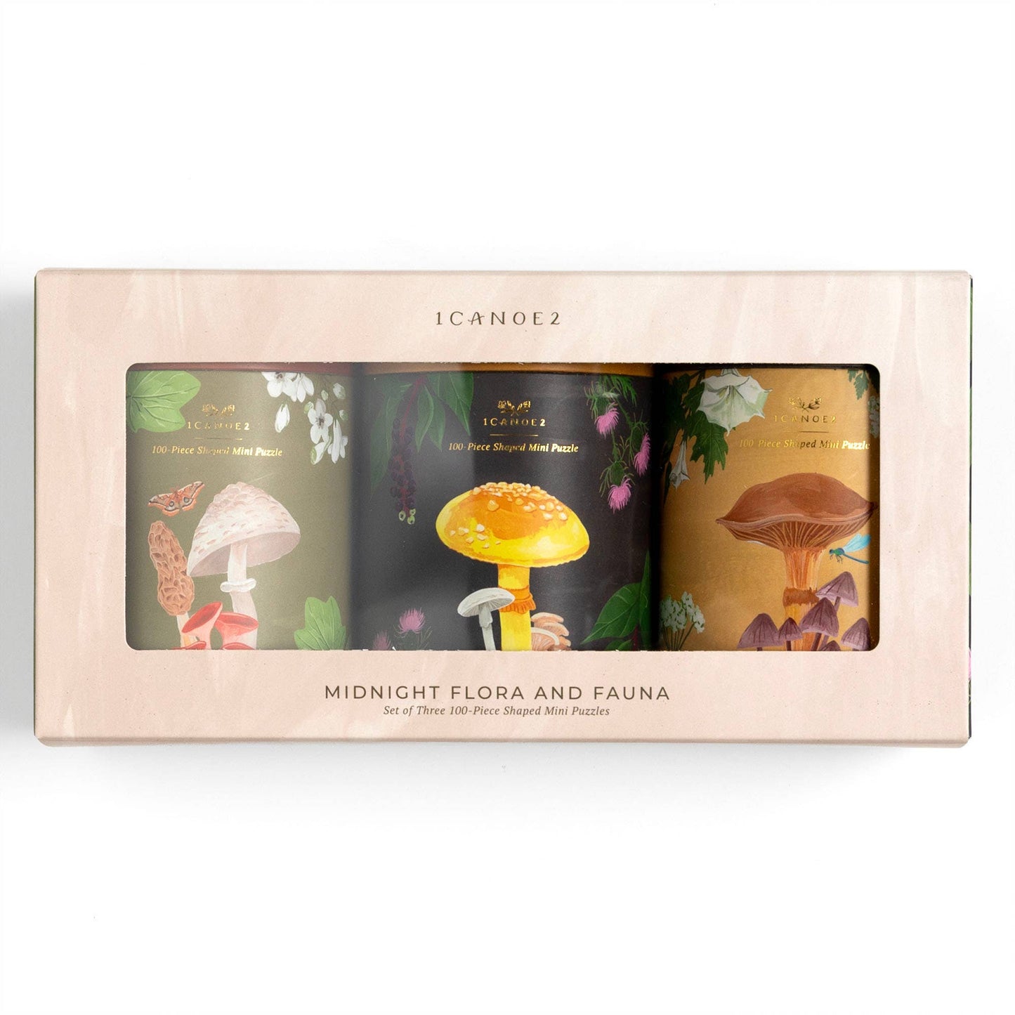 Midnight Flora & Fauna - 100 Piece Jigsaw Puzzles - Set of 3