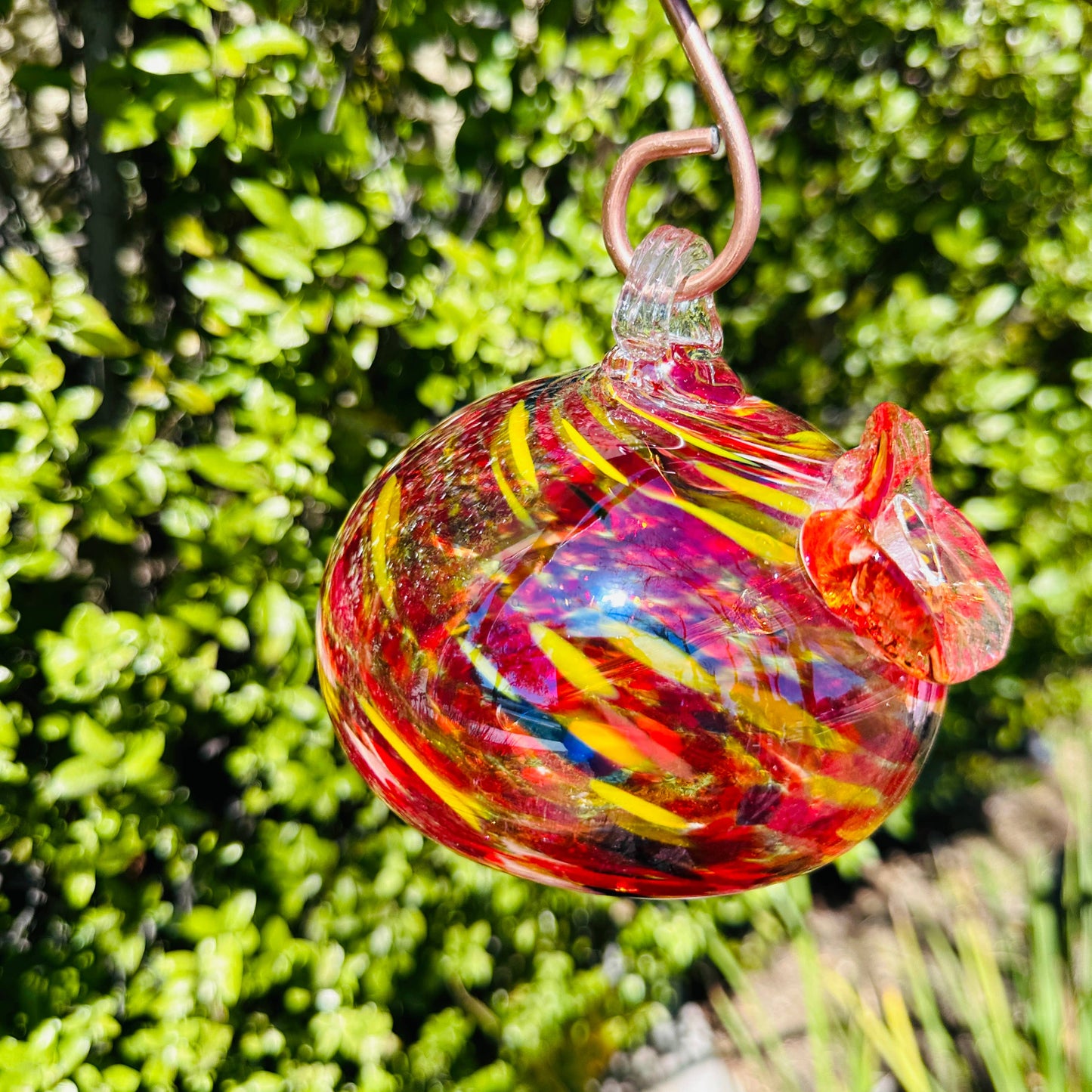 Hummingbird Feeder - Handblown
