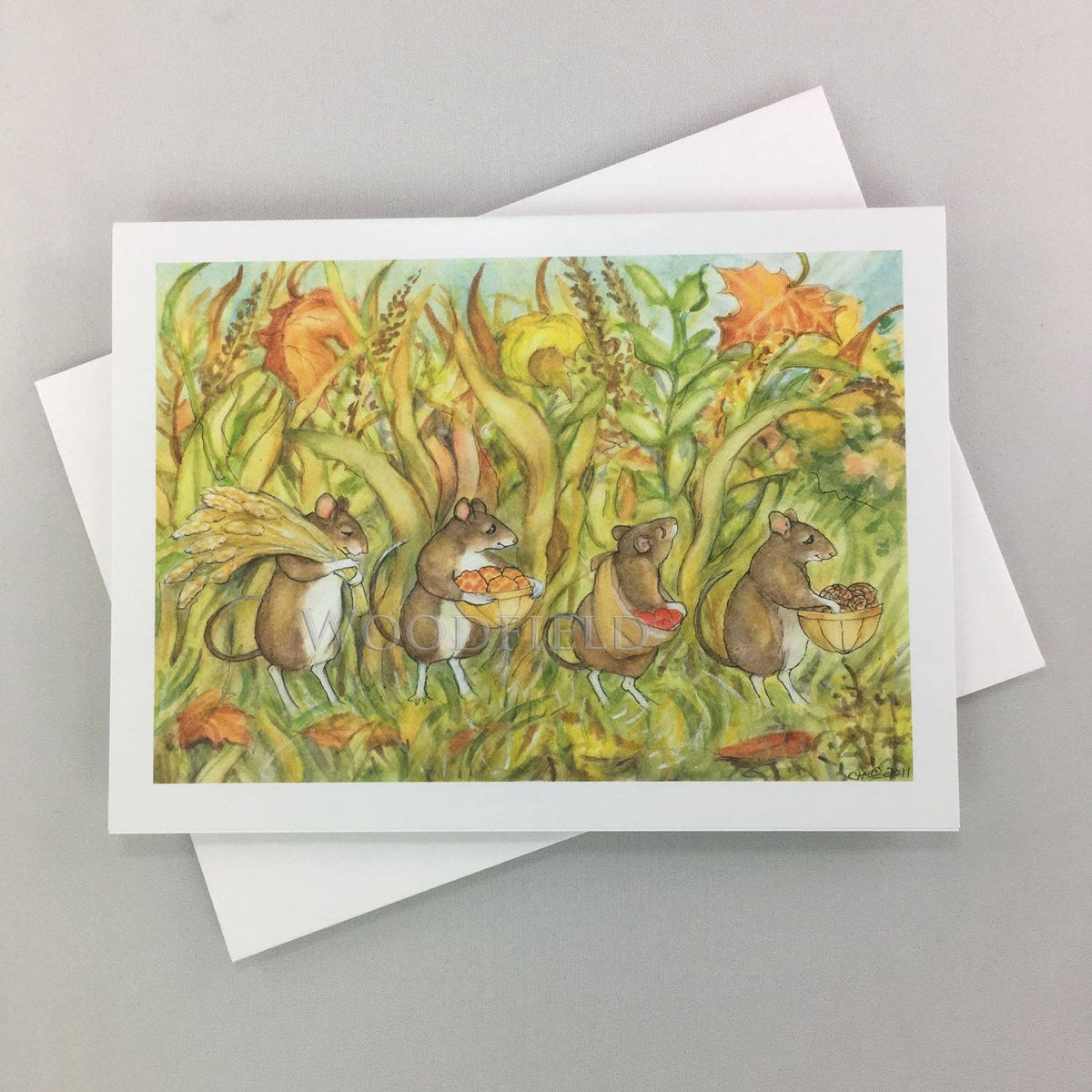 #325 - Mice Gathering Notecard