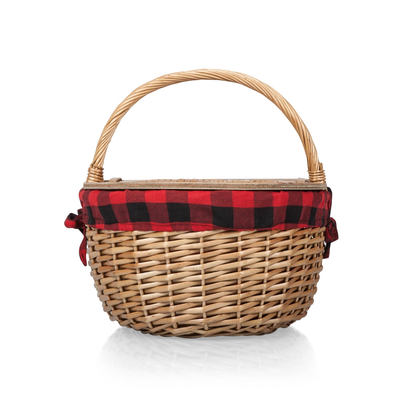 Country Vintage Picnic Wicker Basket