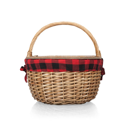 Country Vintage Picnic Wicker Basket