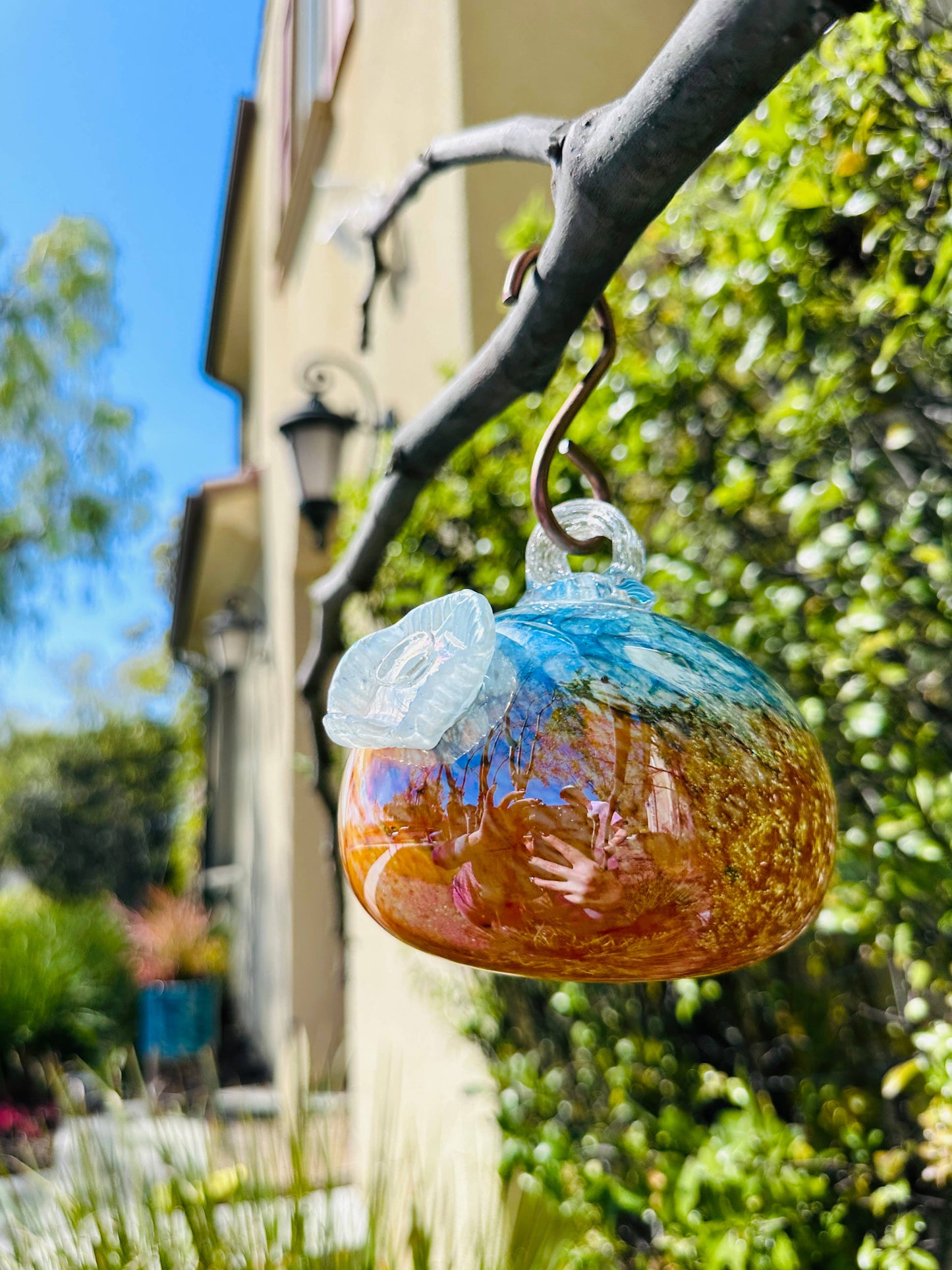 Hummingbird Feeder - Handblown
