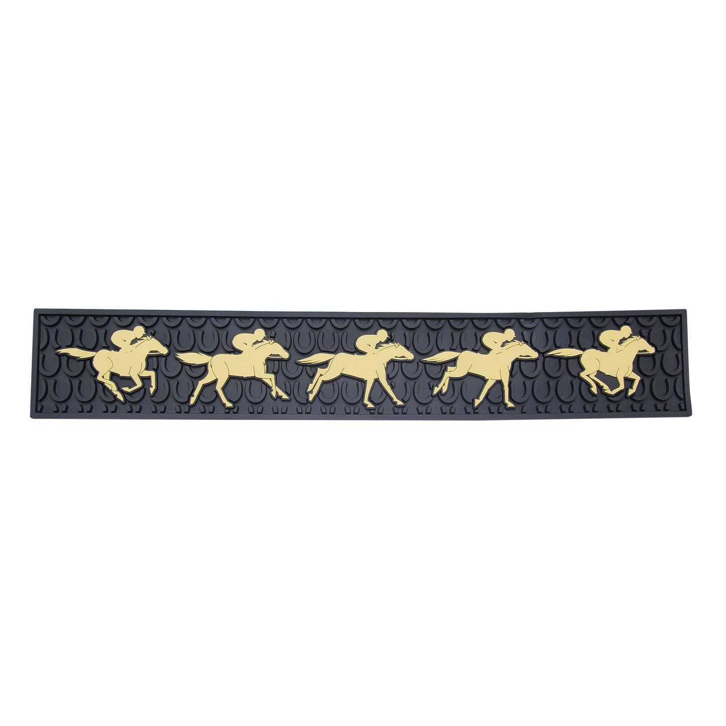 Racing Horses Rubber Bar Mat