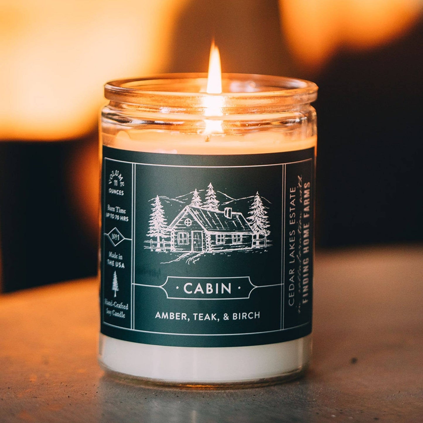 Soy Candle, Cabin, Woody Scent