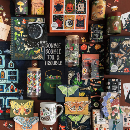 Midnight Flora & Fauna Deck of Playing Card