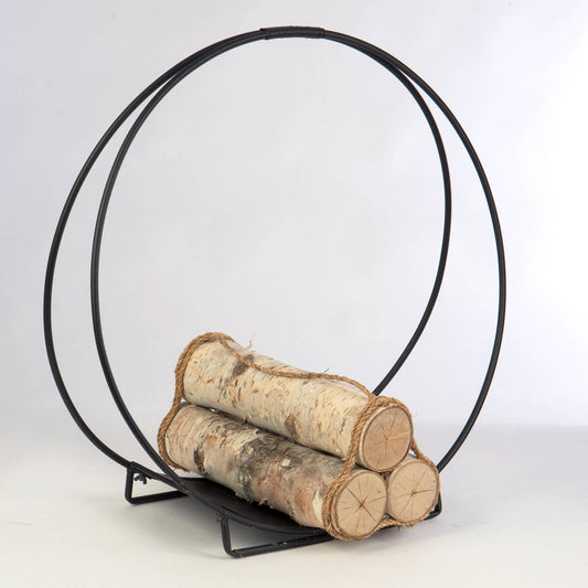 Round Metal Log Holder
