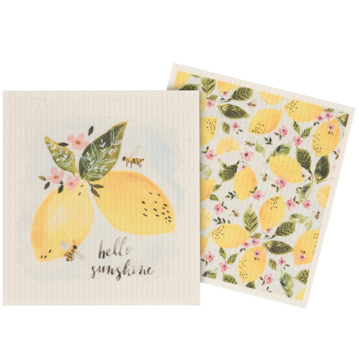Lemon Swedish Dishcloth Set