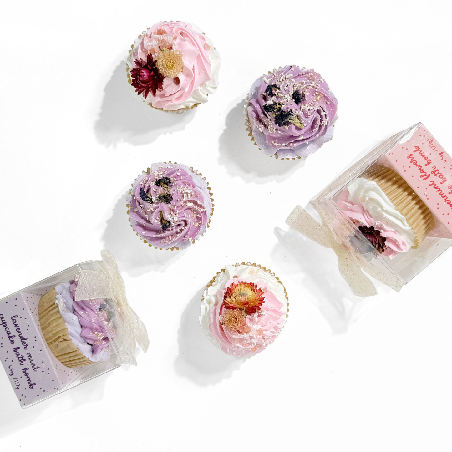 Lavender Mint Cupcake Bath Bomb