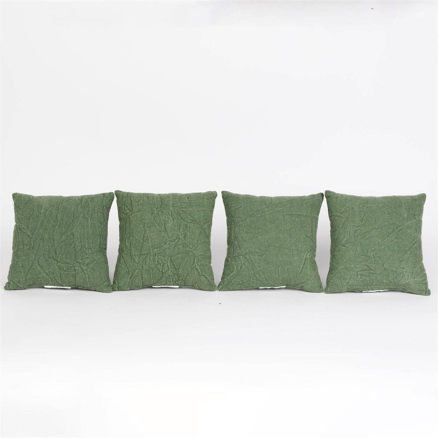 Mini Bug Pillows – Embroidered Green Canvas