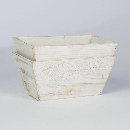 Rectangular Wood Plant