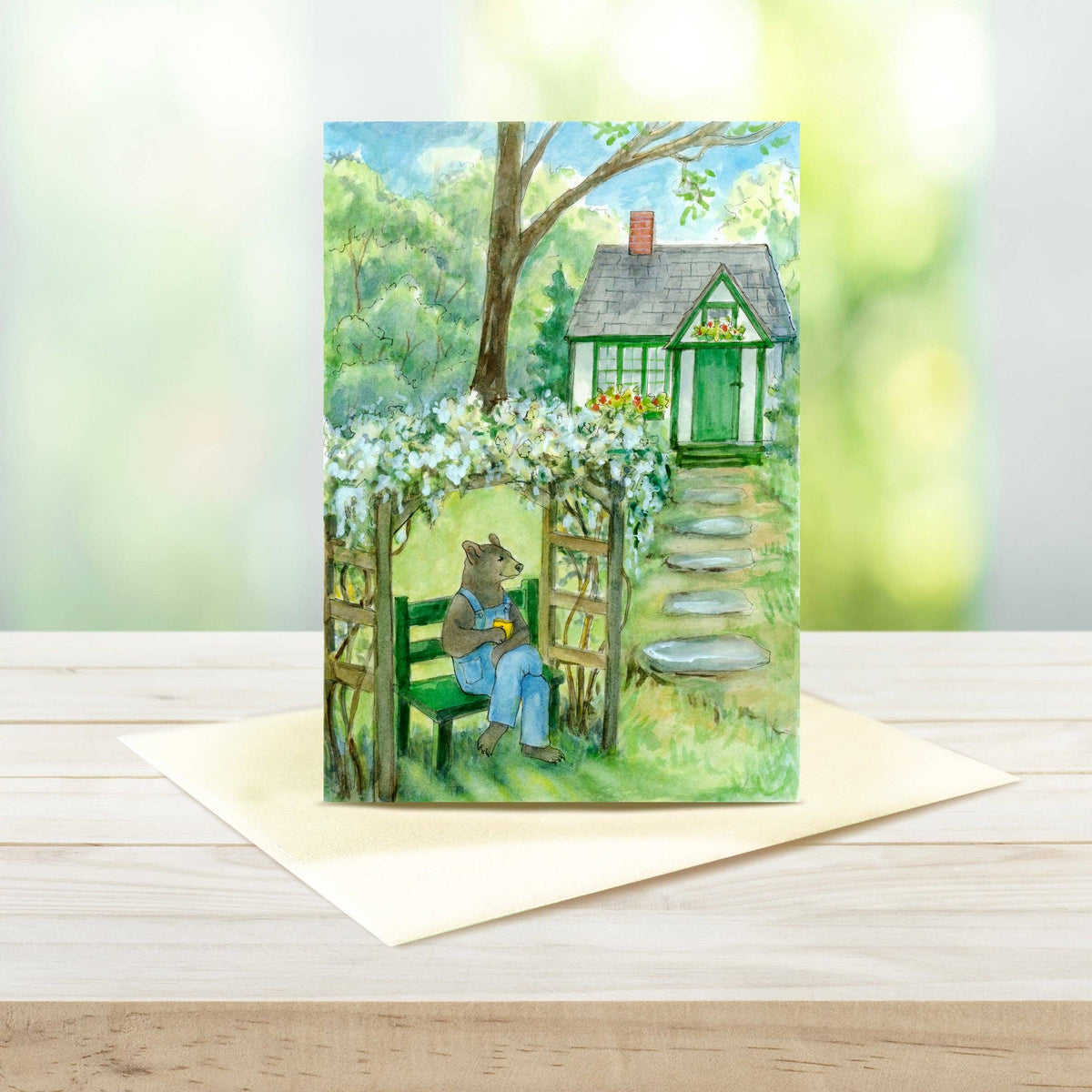 #800  Bernard's Morning Tea Notecard