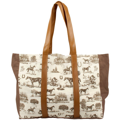 Horse Toile Tote