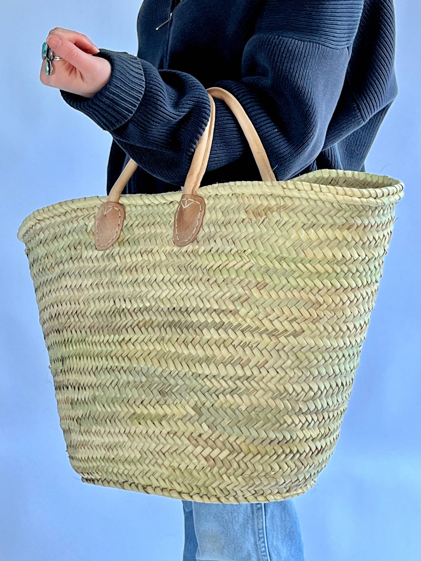 Short Handled French Market Basket