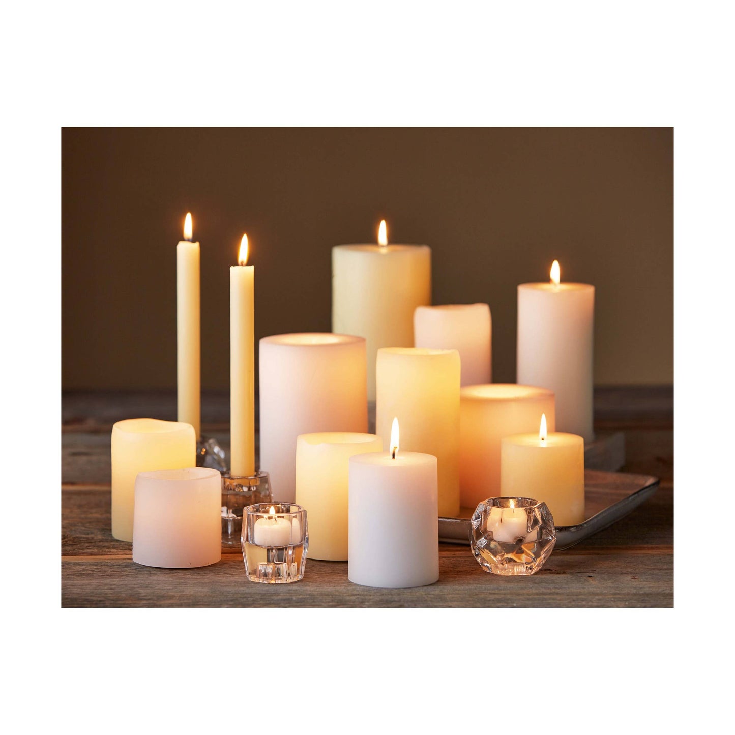 Chapel Wedding Pillar Candle 3x3 - White