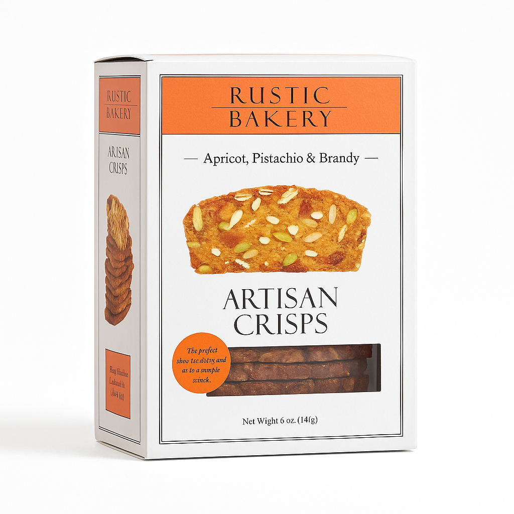 Artisan Crisps - Apricot, Pistachio & Brandy