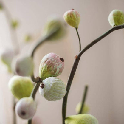 Artificial Fig Fruit Stem 30" Tall Silk Branch