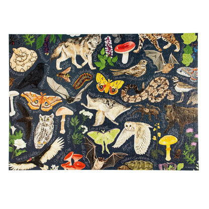 Midnight Flora & Fauna - 1000 Piece Jigsaw Puzzle