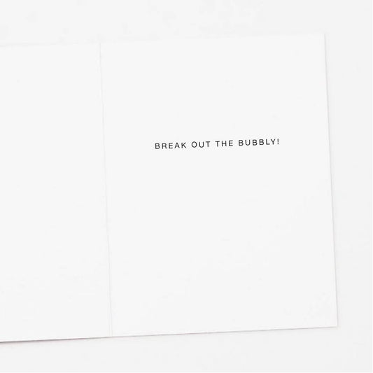 Champagne Congratulations Card