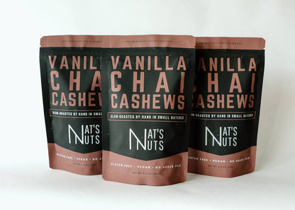 Vanilla Chai Cashews | 12-Count Gourmet Roasted Nuts
