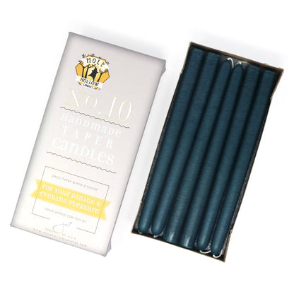 10" Hand Dipped Unscented Taper Candles - 39 Colors USA Made