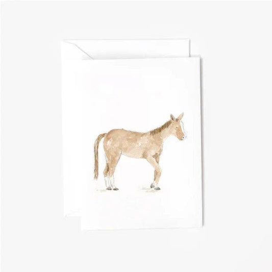 Horse mini enclosure notecard
