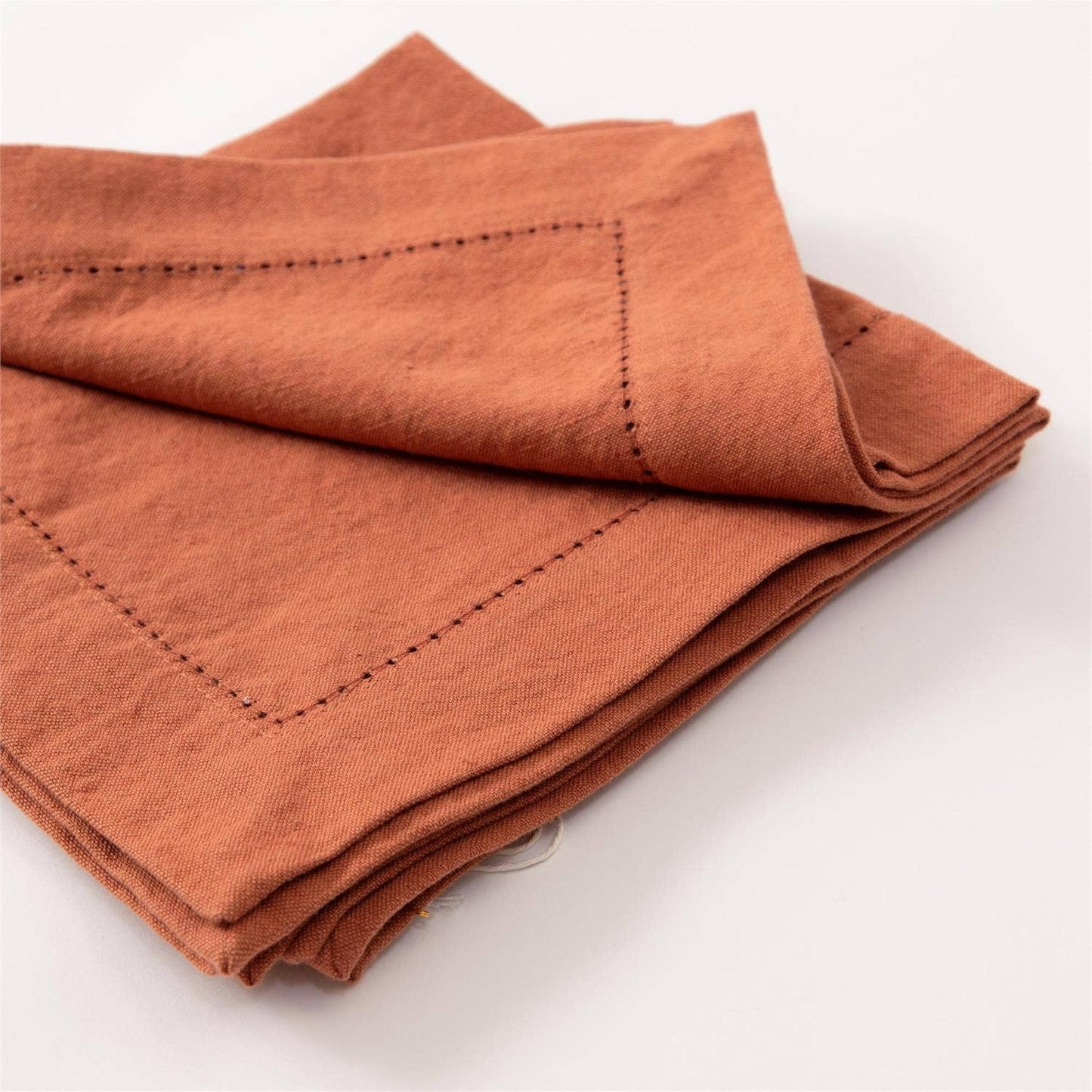 Napkin - Stonewashed Linen Blend, Rust