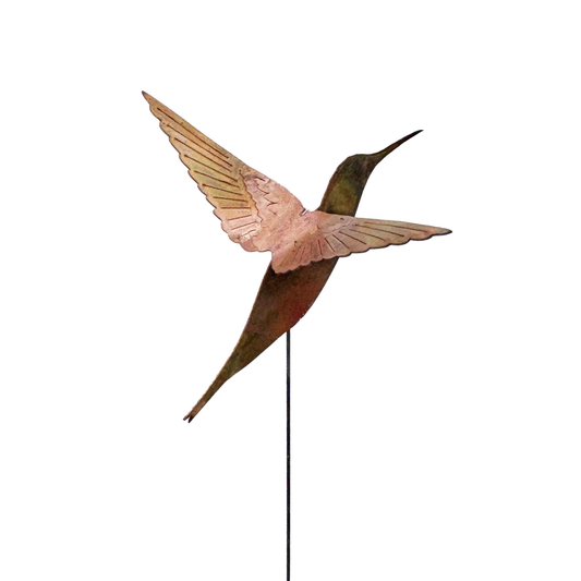 Medium Natural Copper Hummingbirds
