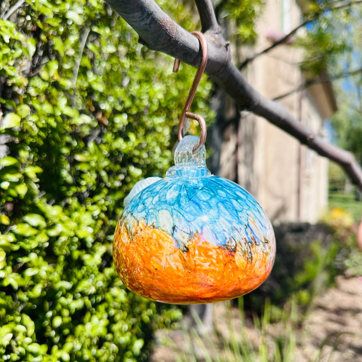 Hummingbird Feeder - Handblown