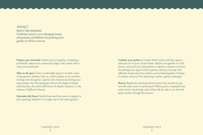 Joyful Gardener's Journal