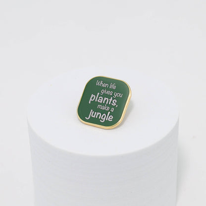 Jungle Plants Enamel Pin