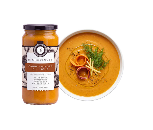 Carrot Ginger Dill Soup -16 Oz