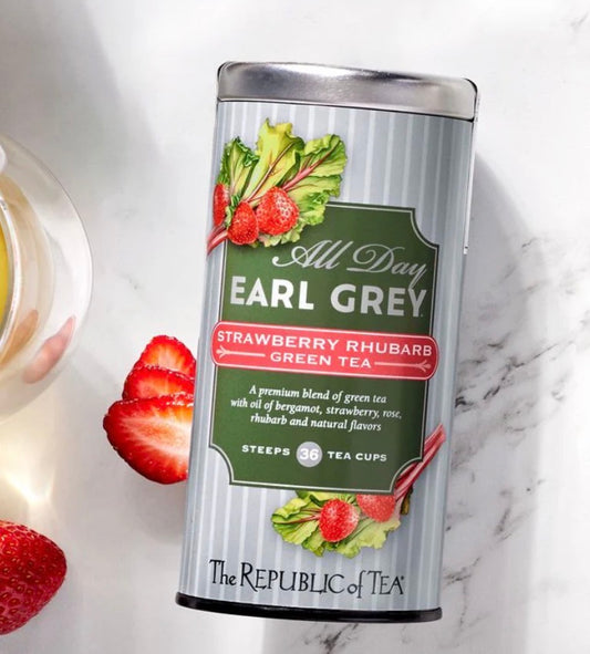 Earl Grey Strawberry Rhubarb Green - The Republic of Tea