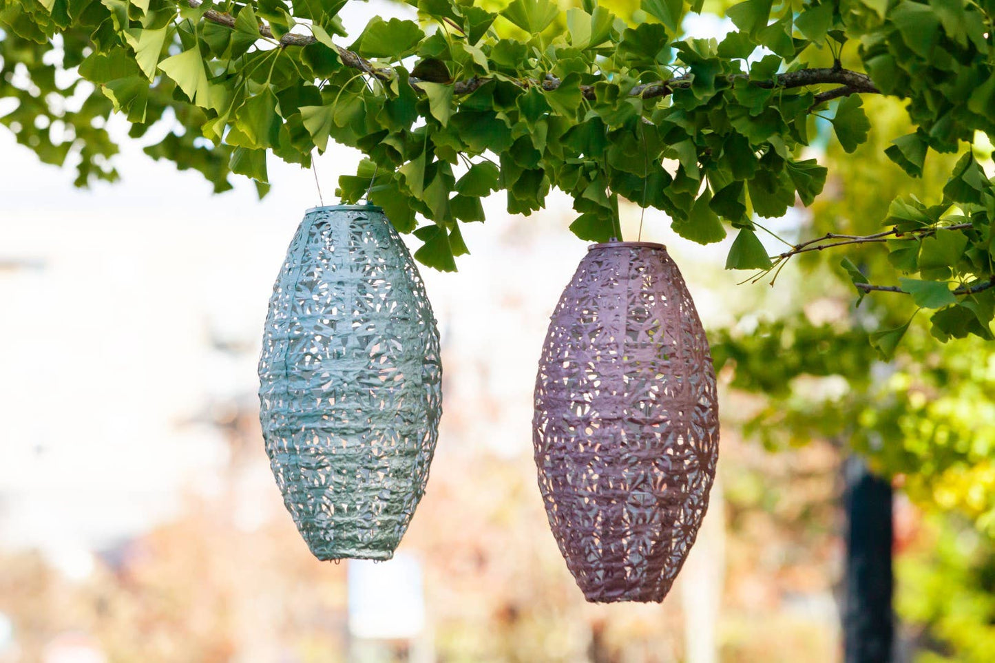 Stella Wildflower Pod Solar Lantern - Blush
