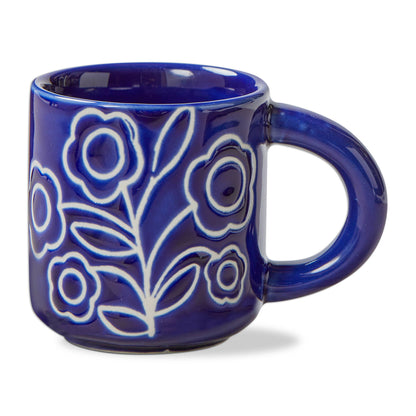 Zoey Espresso Cup Blue Stoneware